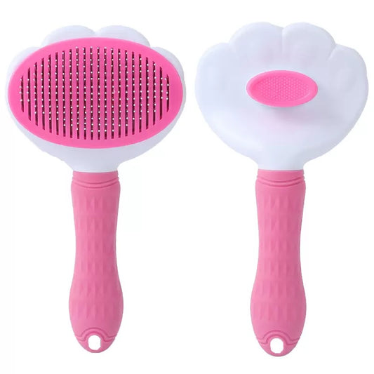 Purr-fect Gentle Slicker Brush - Reduce Shedding & Bond with Your Cat! Pink😻