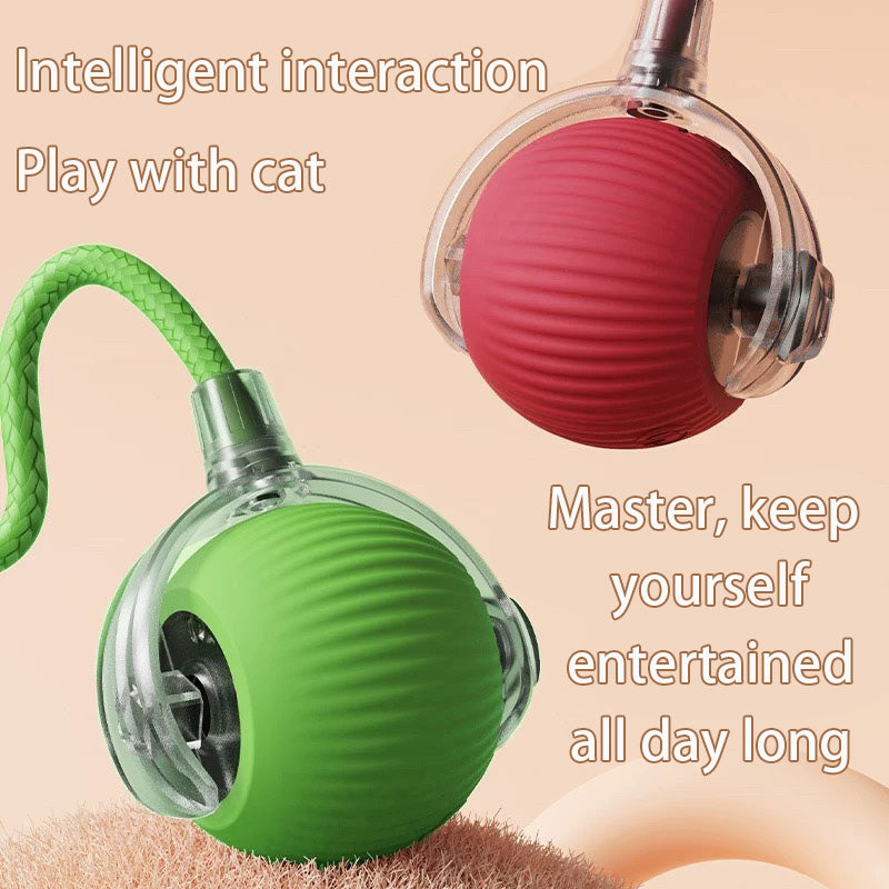 Auto-Rolling Cat Toy Ball – Smart Interactive Electric Toy for Cats & Small Dogs, Self-Play Bouncing Ball